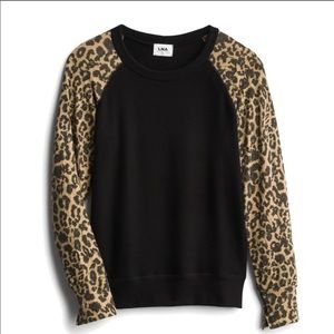 LNA Otto Brushed Leopard Sweatshirt
